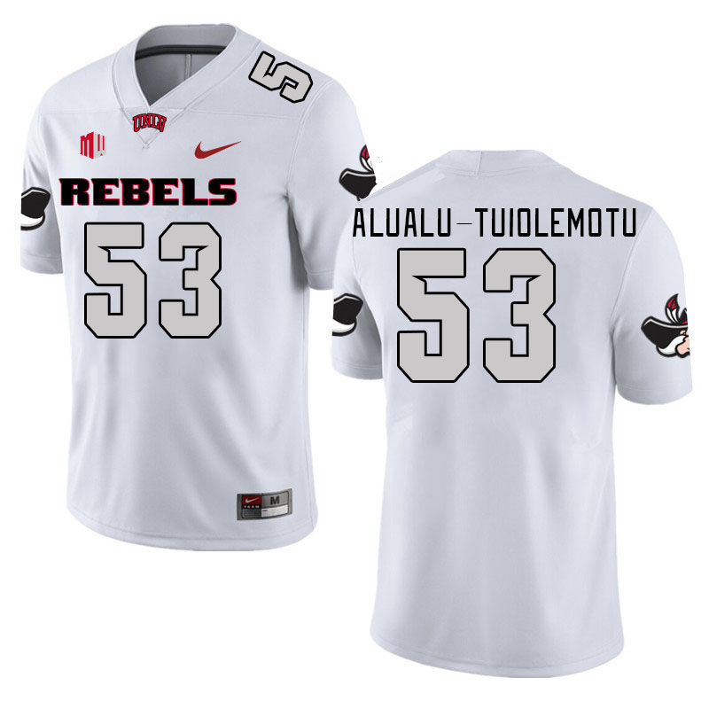 Men #53 Blesyng Alualu-Tuiolemotu UNLV Rebels 2023 College Football Jerseys Stitched-White